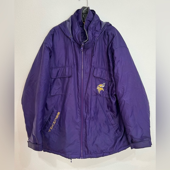 NFL Other - Vintage Minnesota Vikings Logo Athletic Game Day NFL Jacket Men’s Size Large